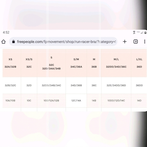 32. Free People Movement One the Radar Longline Bra Black - Picture 10 of 10